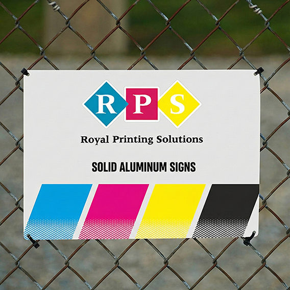 Solid Aluminum Signs from Royal Printing Solutions
